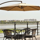 Le Papillon Hanging Patio Umbrella | $50 | Amazon | Clip $10 coupon and use promo code 7W879W6B